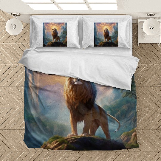 Celestial Lion King Art Print 144 Starseed Bedding Sets
