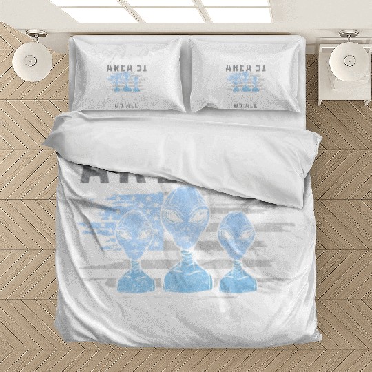 Aliens Area 51 Alien Astronaut Bedding Sets