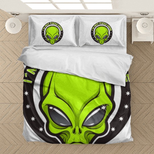 Alien, Aliens, UFO, UAP, Space Unknown Flight Bedding Sets