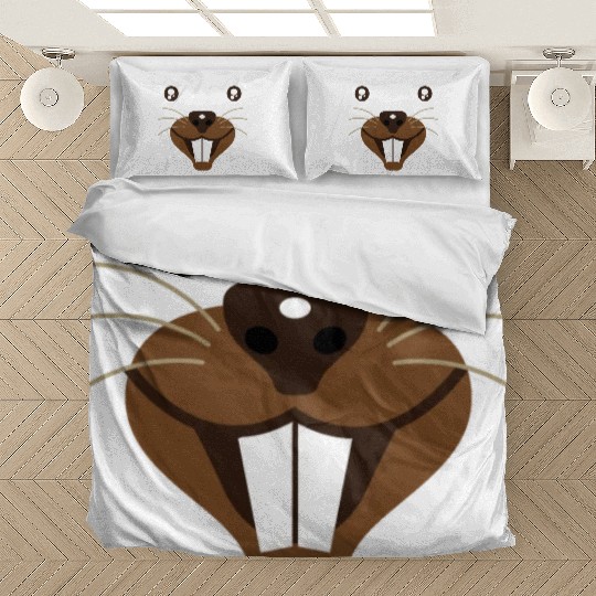 Groundhog Face Rodent Happy Groundhog Day Bedding Sets