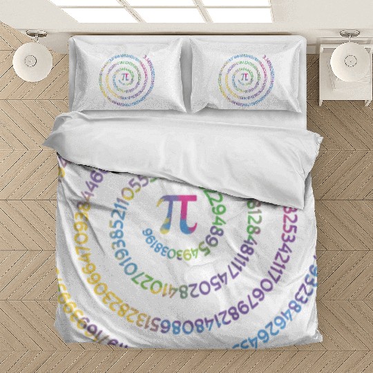 Pi Symbol Logo Funny Pi Day Math Equations Bedding Sets