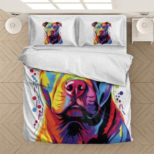 Watercolor Colorful Staffordshire Bedding Sets