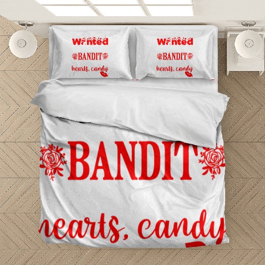 Wanted Love Bandit For Stealing Hearts Candy And Bedding Sets