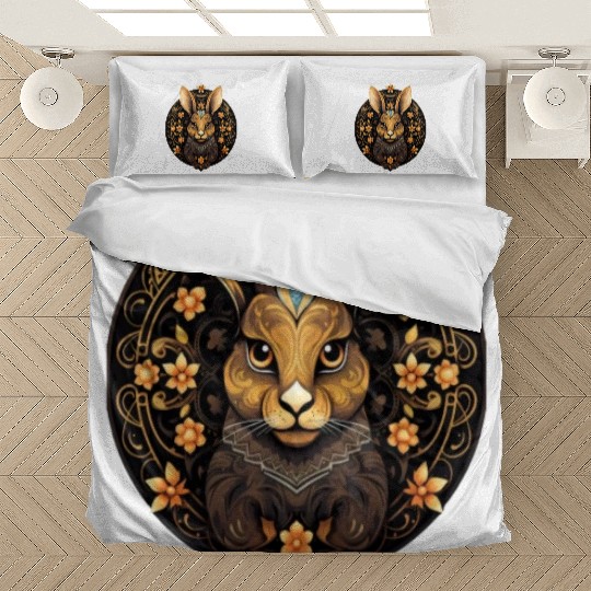 Easter Bunny Rabbit Mandala Arts Easter Day Bedding Sets