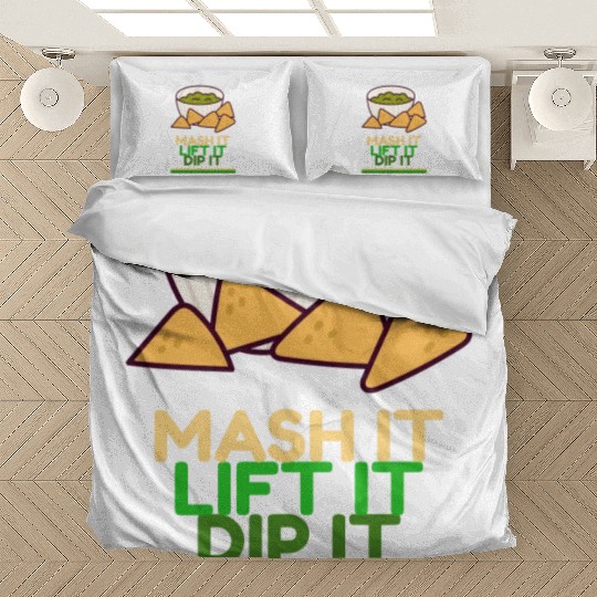 Mash it, Lift it, Dip it Avocado Gym Bedding Sets
