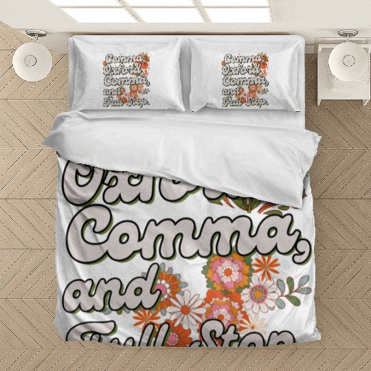 Oxford comma. For grammar students and teachers Bedding Sets