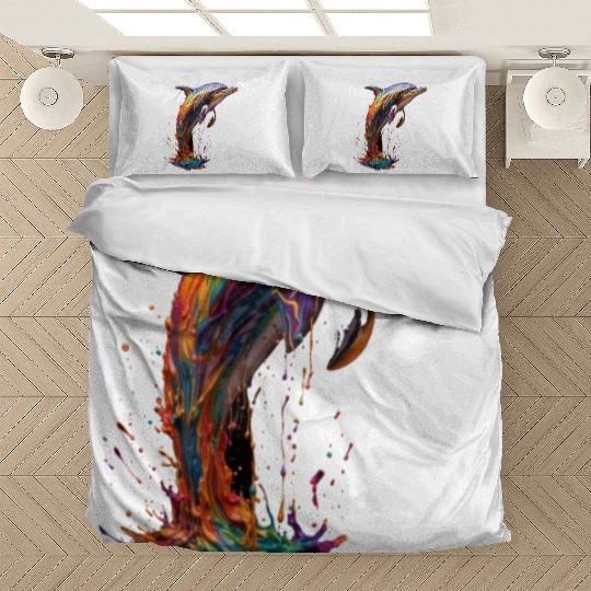 Rainbow Dolphin Bedding Sets