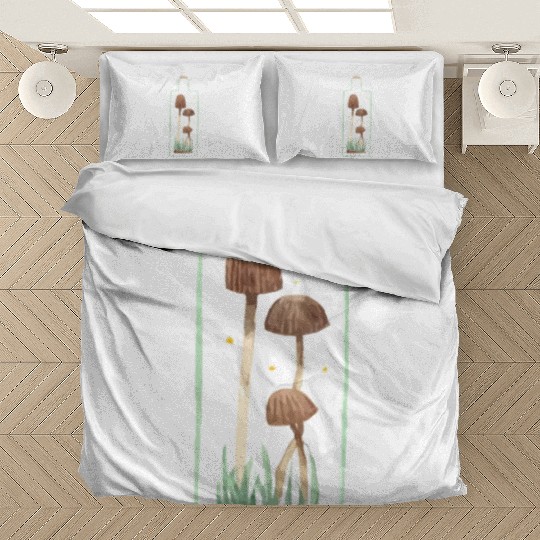 Mushroom and Firefly Terrarium Bedding Sets