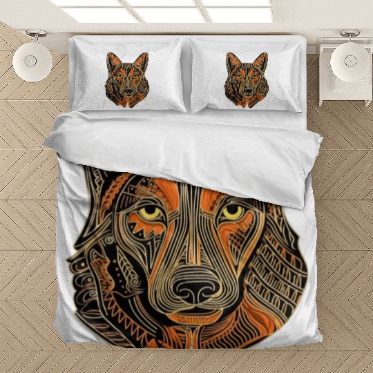 German Shepherd Funny Dog Street Art Comic Pet Bedding Sets