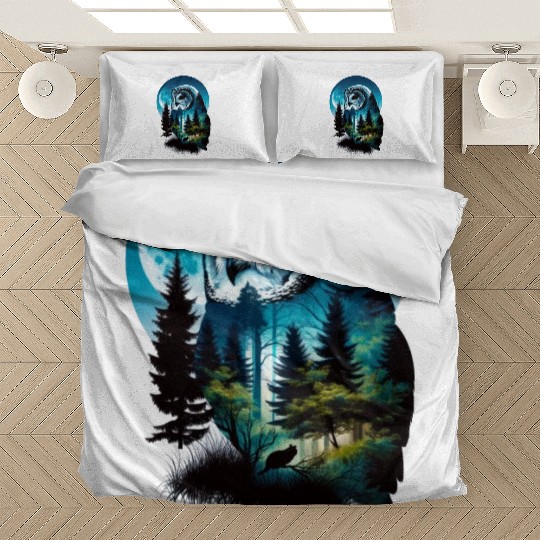 Nature in Owl Pattern Bedding Sets