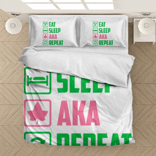 Eat Sleep AKA Repeat Alpha Kappa Alpha Womens Gift Bedding Sets