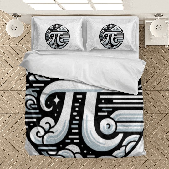 Funny Pi Day 2024 3,14 Pi Number Symbol Math Bedding Sets
