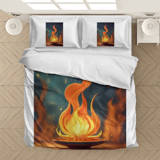drawing a flame art Bedding Sets