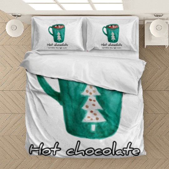 Drink Hot chocolate good last winter time Yard Bedding Sets