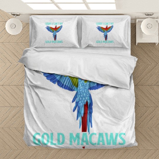 Gold Macaw Ornithologist Enthusiast Gift Bedding Sets