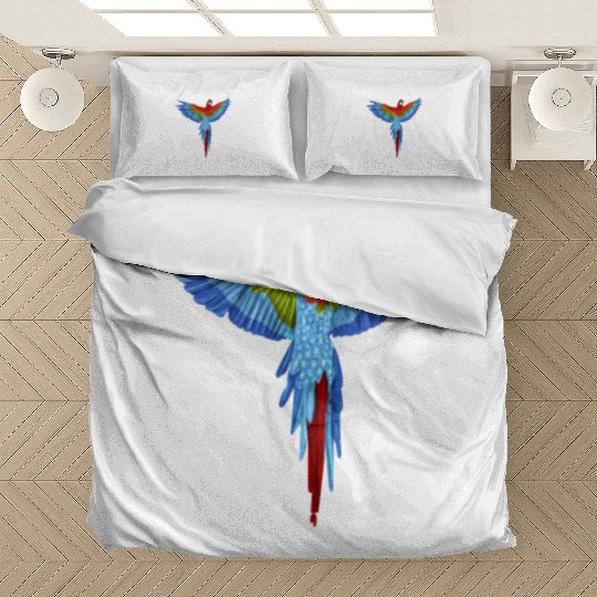 Blue Gold Macaw Ornithologist Enthusiast Gift Bedding Sets