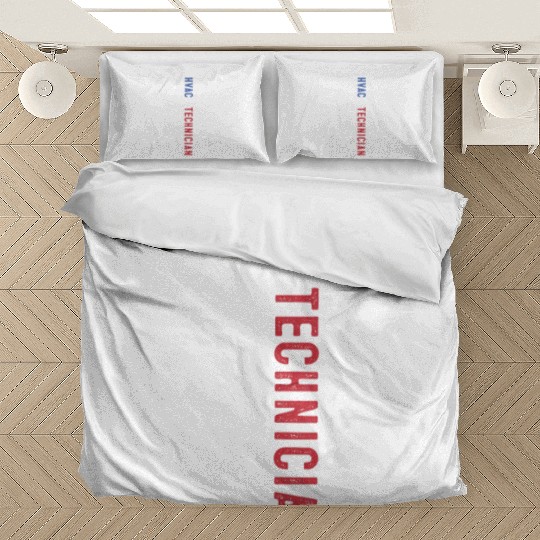HVAC Technician US American Flag HVAC Mechanic Bedding Sets