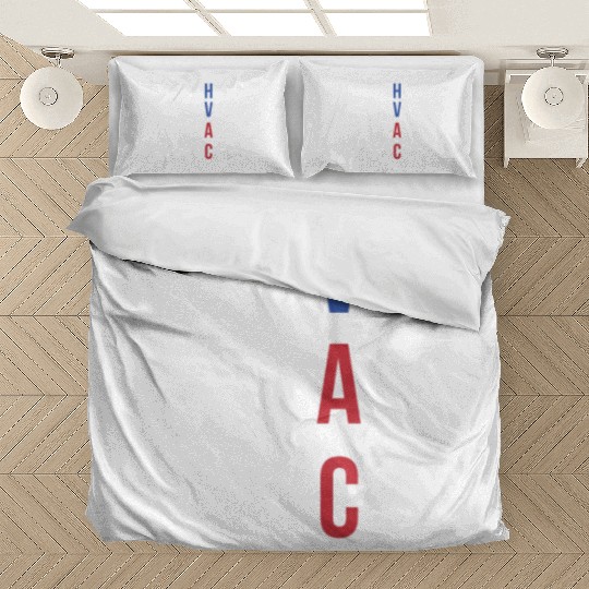 HVAC Technician US American Flag HVAC Mechanic Bedding Sets