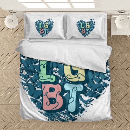 Fluttering Freedom: LGBT Butterfly Bedding Sets