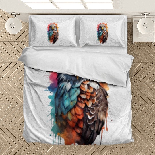 Stunningly colored bald eagle Bedding Sets