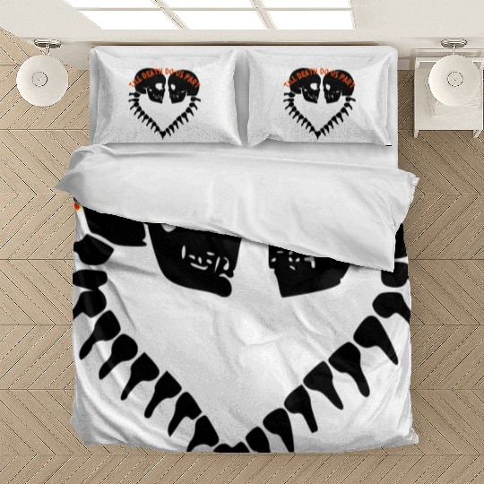 Skulls Till Death Do Us Part Heart © Bedding Sets