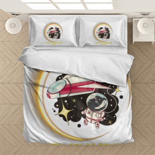 Total Solar Eclipse 4.8.24 Kids Cat Eclipsecat ecl Bedding Sets