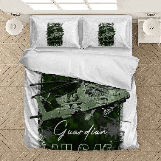 AH64 Apache Us Air Force attack helicopter with c Bedding Sets