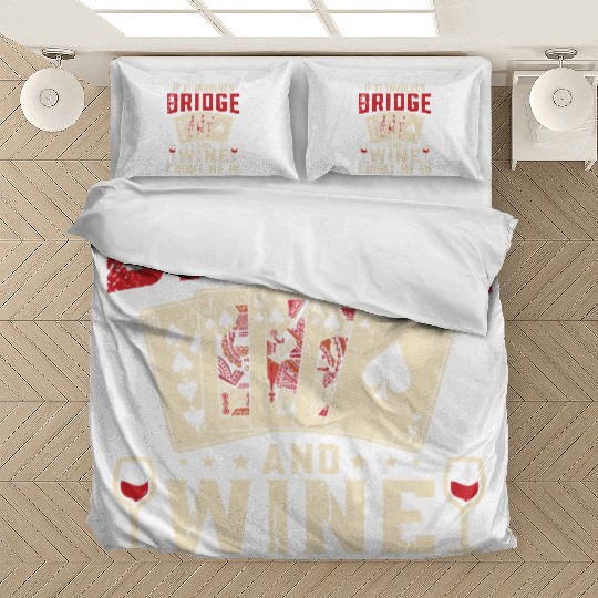 Bridge And Wine Contract Bridge Player Bedding Sets