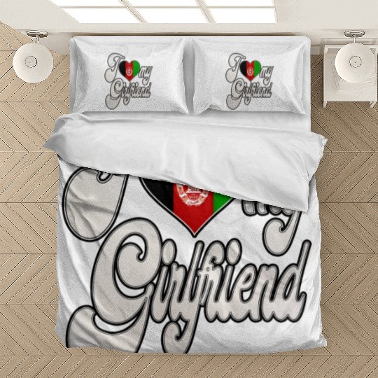 AfghanI Love My Afghanistan Girlfriend Bedding Sets
