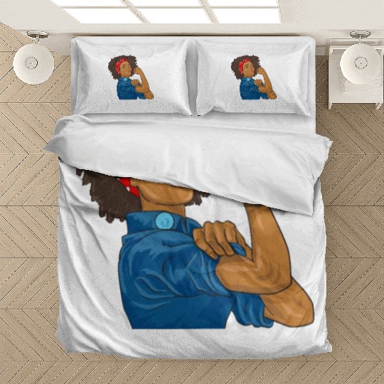African American Postal Worker Mail Lady Funny Bedding Sets