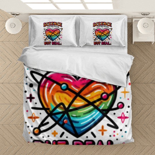 science like religion, but real Atheist Atheism Bedding Sets