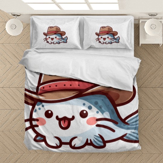 Catfish with Hat Bedding Sets