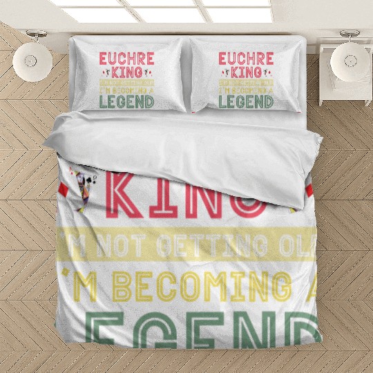 Euchre card funny euchre king Bedding Sets