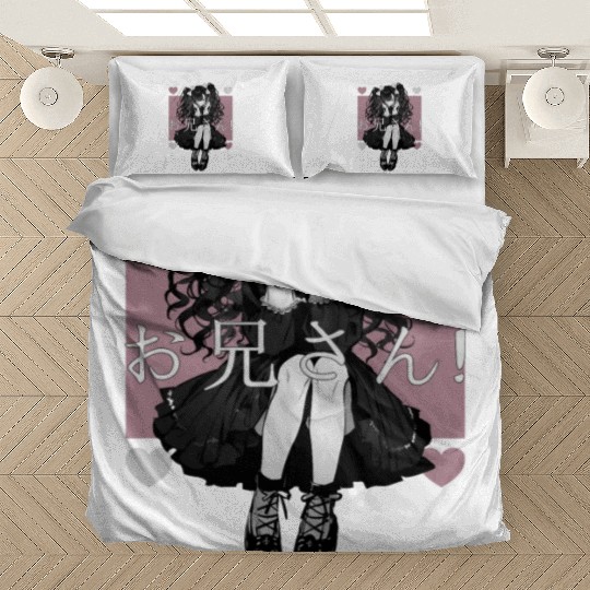 Gothic Maid Anime Harajuku Yami Kawaii Aesthetic Bedding Sets