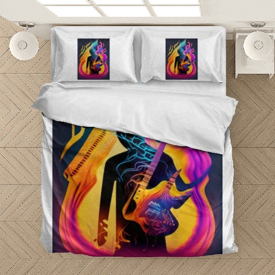 Dance Through Spectrum Immerse in Color and sound Bedding Sets