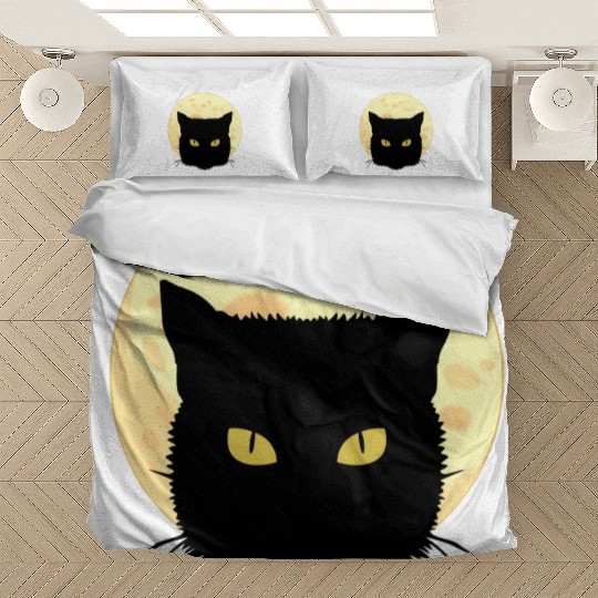 Cat Full Moon Cat Owner Gift Bedding Sets