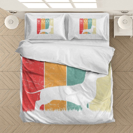 Dachshund Dog Periodic Table Elements Dog Lover Bedding Sets
