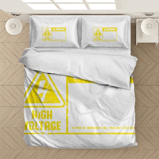 Lineman Retro Vintage Electrician Save A Fuse Bedding Sets