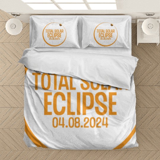 Total Eclipse Map Path of Totality Lover April 8, Bedding Sets