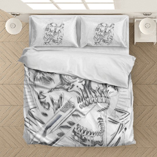 Radiant Edge: Skull with Combat Knife Bedding Sets