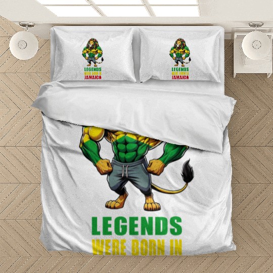 Jamaica lion reggae music Bedding Sets