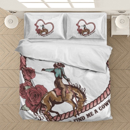 Cupid Find Me A Cowboy Bedding Sets