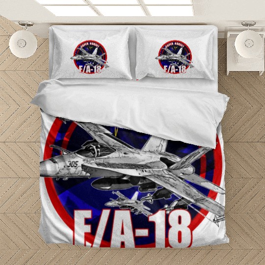 F18 Hornet Us Air Force Fighterjet Bedding Sets