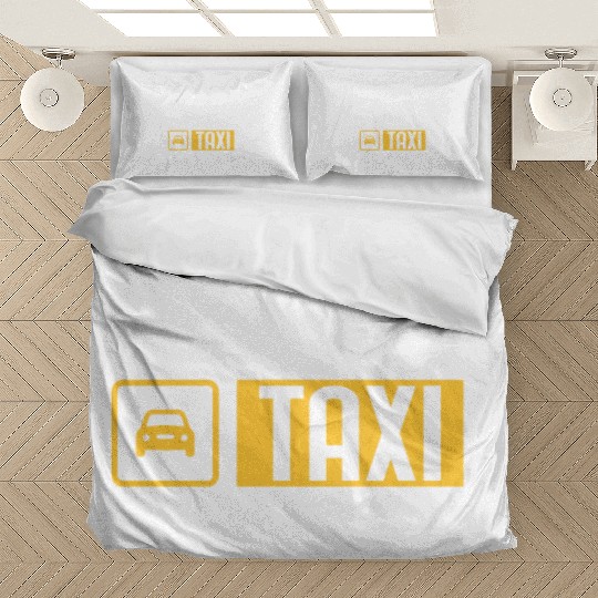 Eat Sleep Taxi Repeat Funny Cab Driver Bedding Sets