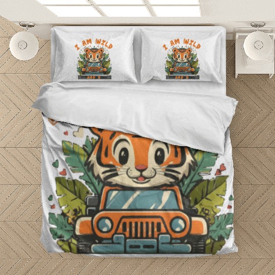 Tiger with Kids wild Bedding Sets