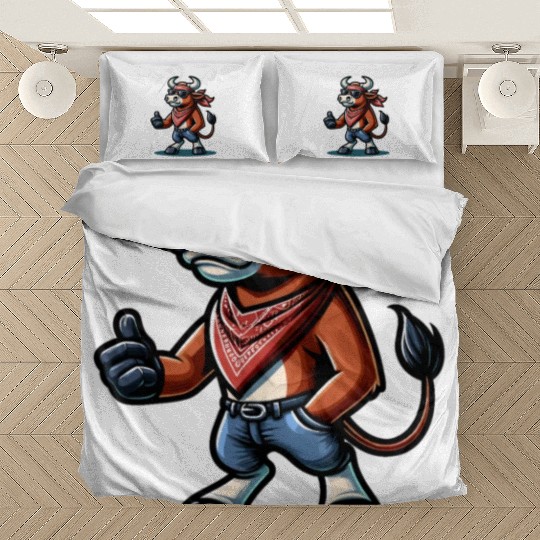 Rodeo Bull Riding Livestock Show Farmer Cattle Bedding Sets