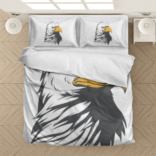 Bald Eagle Head Cartoon Bedding Sets