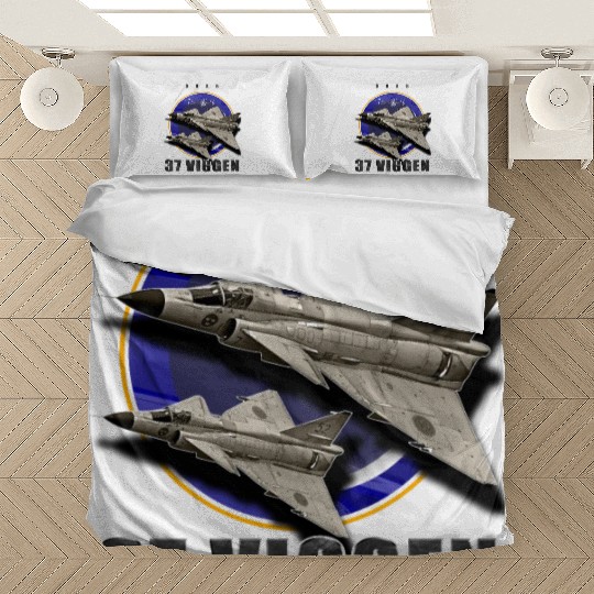 Saab 37 Viggen Swedish Multi Combat Aircraft Bedding Sets
