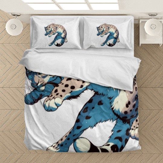 Snow Leopard Leopard White Leopard Bedding Sets