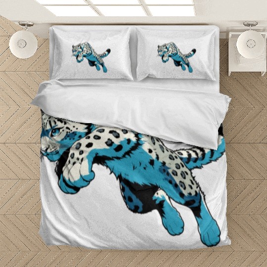 Snow Leopard Leopard White Leopard Bedding Sets